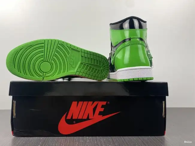 Bmlin Pine Jordan Green 1 OG High 555088-030 Air 0528